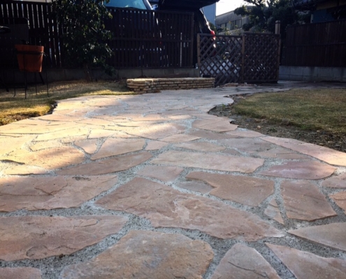 玄関アプローチのリフォーム工事