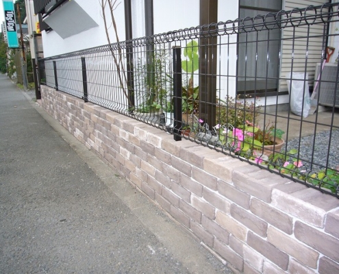 ブロックフェンスの交換工事