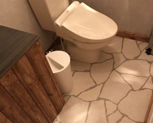 美容室のトイレ全体をまるごとリフォーム