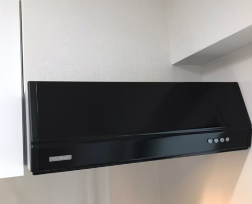 レンジフードの新規交換工事