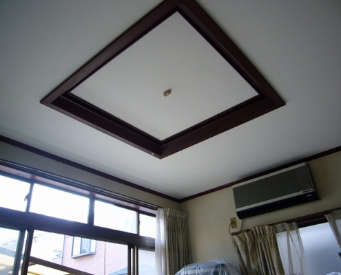 天井のクロス張り替え