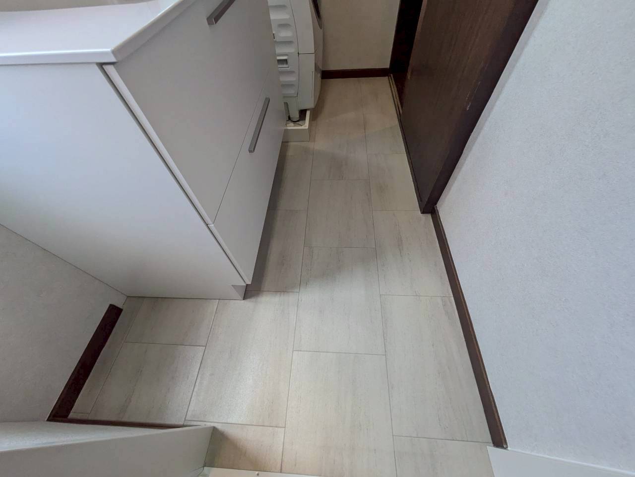 東京都北区 洗面所床張り替え後 クッションフロア施工